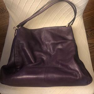 Coach purple leather purse